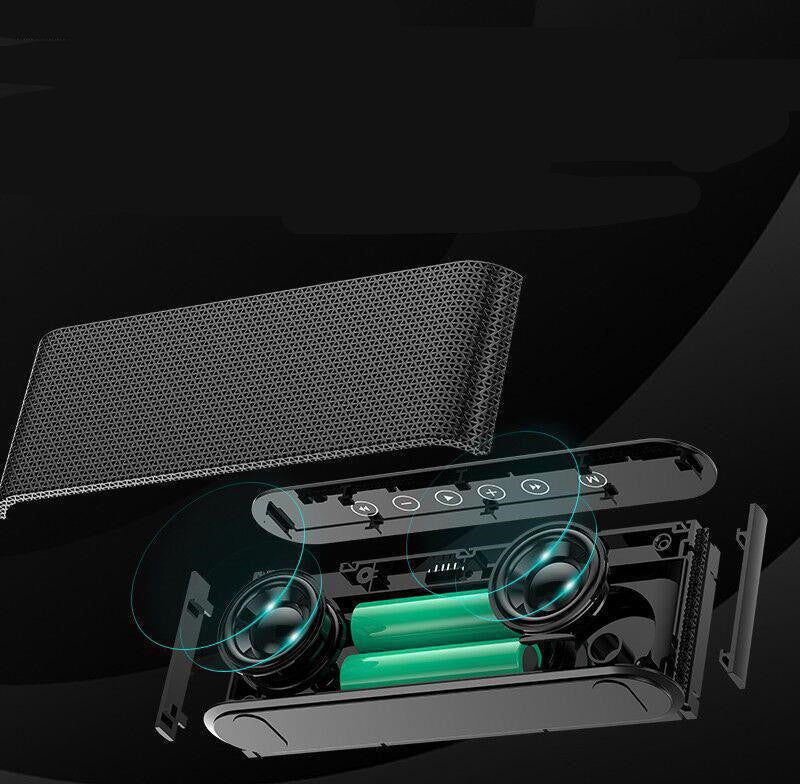 Compact Wireless Power Bank with Built-in Speaker for Travel