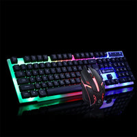 Gaming Keyboard Mouse Glowing Set