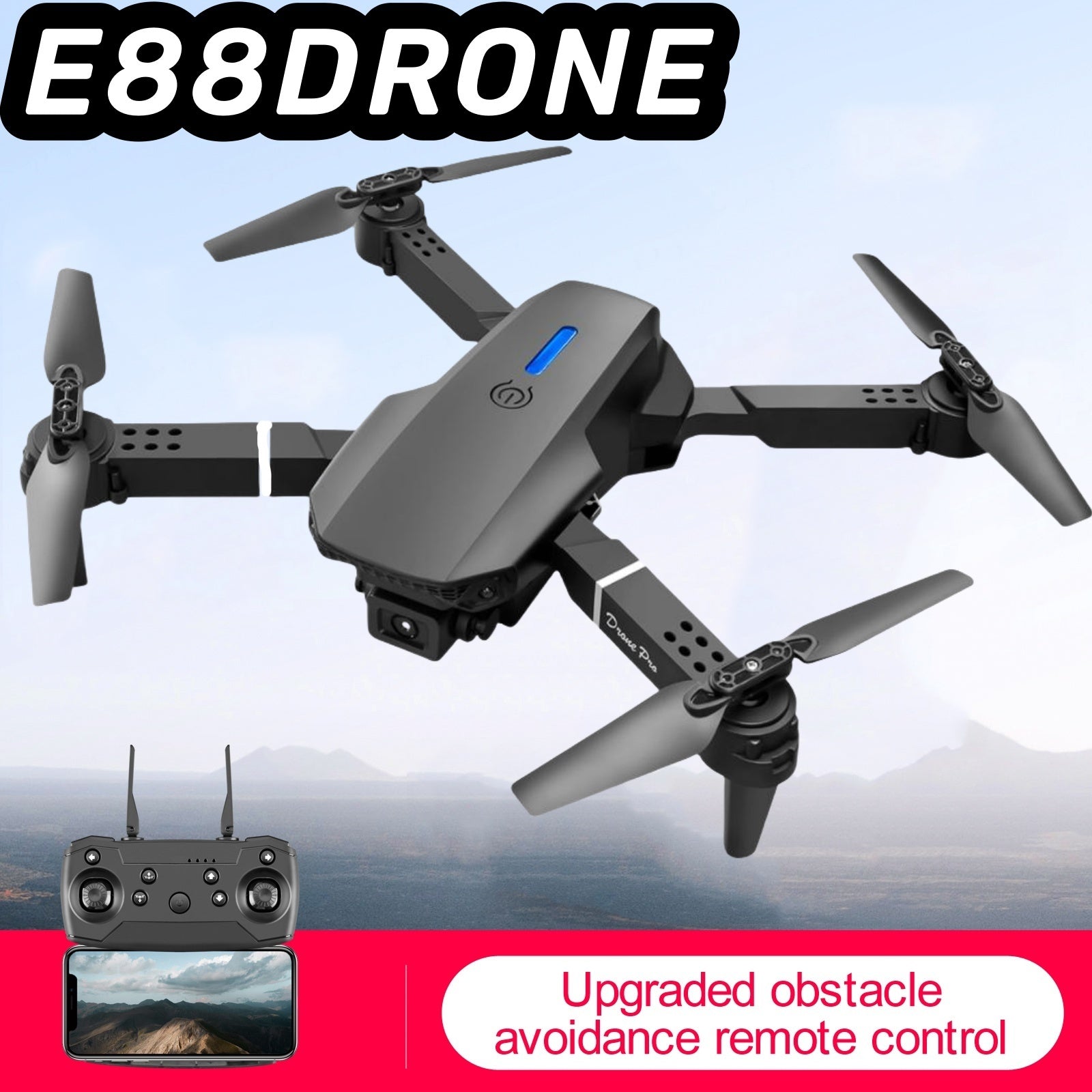SkyCapture™ – Foldable Smart 4K Camera Drone with 1 Battery (USB-powered)