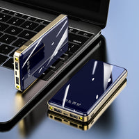 Reflective screen high-capacity portable charger