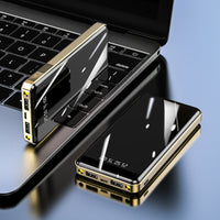 Reflective screen high-capacity portable charger