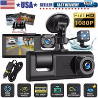 High Definition 1080P Front And Rear Built-in Dual Lens Car Dashcam