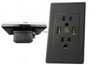 Smart House Dual USB Wall Socket US Plug -White